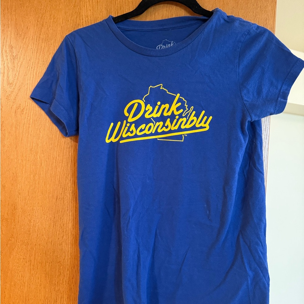 Blue 'Drink Wisconsinbly' T-Shirt